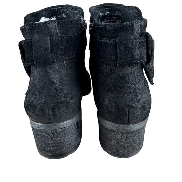BORN MOROCCO LEATHER ANKLE BOOTIES IN BLACK DISTRESSED NWOB WOMEN'S SIZE 5.5 - Picture 13 of 14
